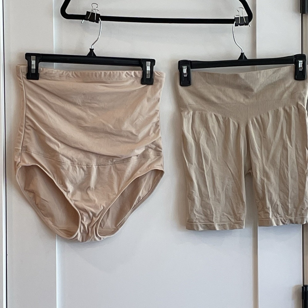BOGO Womens Shapewear Panty and Briefs Beige XL Maidenform and Unk Brand